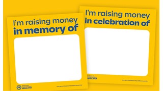 Fundraising in memory of cards